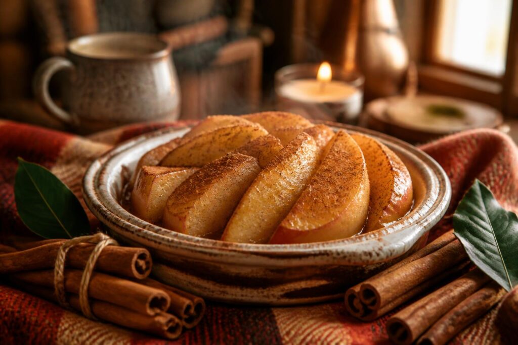 découvrez la recette réconfortante de la pomme fourrée à la cannelle, le dessert d’hiver parfait pour réchauffer vos soirées avec douceur et gourmandise.
