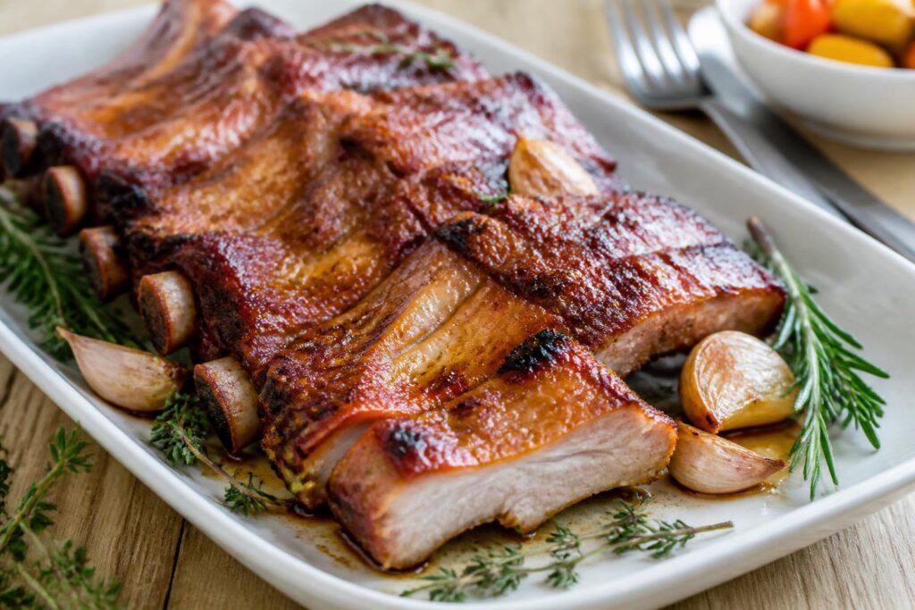 découvrez notre recette simple de travers de porc au four pour une viande tendre et savoureuse à chaque bouchée. parfaite pour un repas convivial et délicieux.