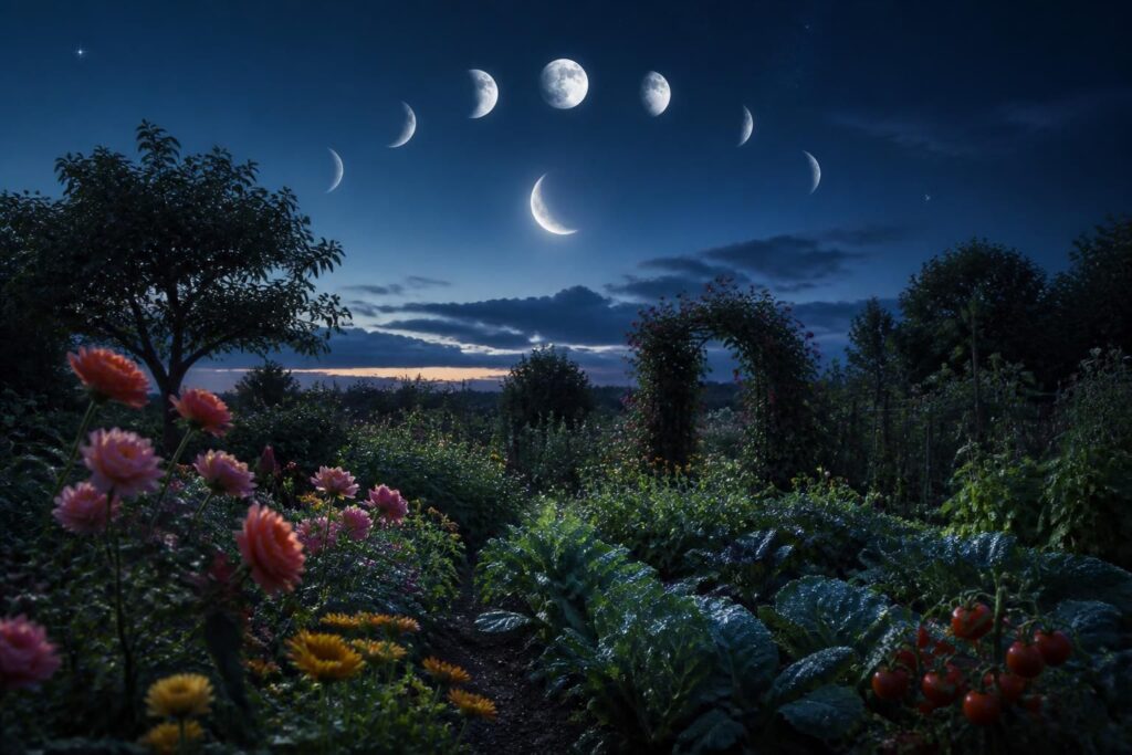 découvrez comment la phase de lune d'aujourd'hui influence la croissance de votre jardin et le soin de vos plantations pour un jardinage optimal.