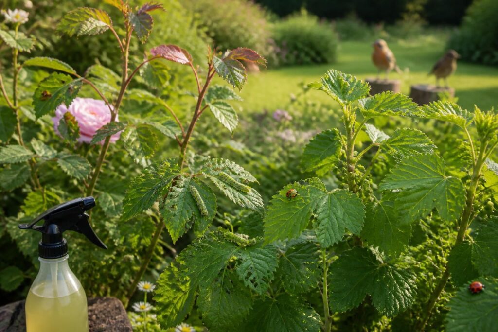 découvrez des méthodes efficaces pour protéger vos rosiers, groseilliers et autres plantes contre les chenilles vertes et préserver la beauté de votre jardin.