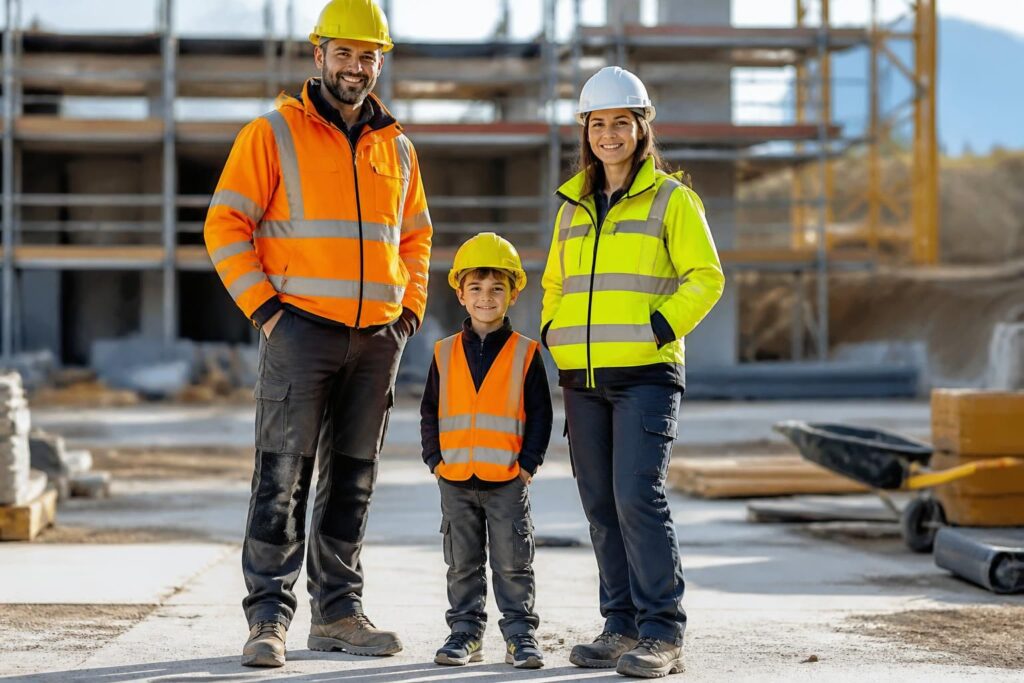 découvrez nos conseils pour choisir l'habit de chantier adapté à homme, femme et enfant, et bénéficiez d'un équipement personnalisé alliant sécurité et confort.