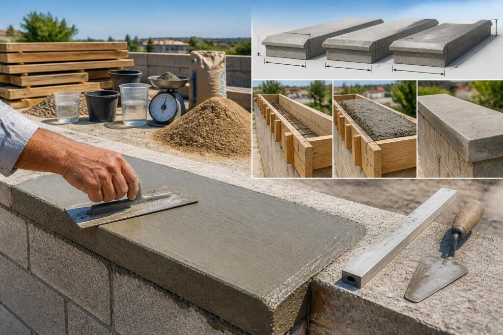 découvrez comment choisir, doser et installer une couvertine en béton pour muret selon son épaisseur. guide complet sur les dimensions, le dosage du béton et les étapes d'installation.
