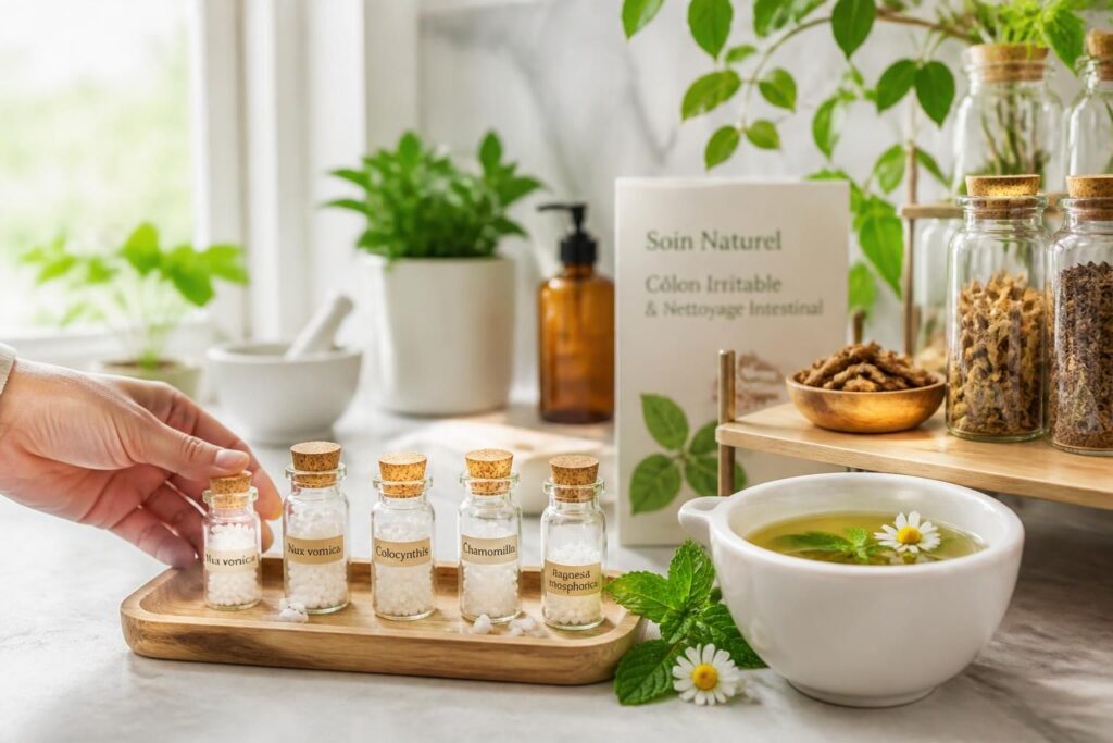 découvrez comment l'homéopathie peut aider à nettoyer les intestins et soulager les symptômes du côlon irritable grâce à des traitements naturels et personnalisés.